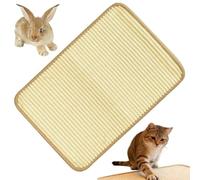 Genérico Bunny Scratching Pad, Indoor Foraging Mat, Safe and Materials Bunny Floor Mat, Cage and Hutch Resting Pad for Biting Sleeping Nesting Chewing Home Comfort, 15.75x23.62 Inches