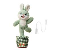 Genérico Bunny Stuffed Animal - 12.99 Inch Talking Dancing Bunny Toy | Interactive Plush Educational Toy | Preschooler Musical Moving Soft Rabbit Gift For Kids. 220g.