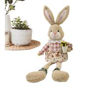 Genérico Bunny Stuffed Animal | Cute Animal Figurines Bunny Decor, Rustic Soft Doll Spring Decor for Home Living Room Dining Table Desk Shelf Apartment Dorm Office Farmhouse Party