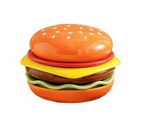 Genérico Burger Plates - 6 Pieces Seasoning Plate, Stackable Burger Sauce Bowls Dishwasher Safe for Ketchup, Sushi, Snack, BBQ, Party, Appetizer, Kitchen, Restaurant Serving Dishwasher Safe