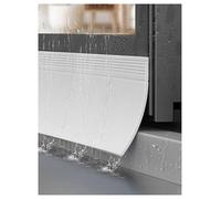 Genérico Burletes de Goma para Ventanas, deflectores de Lluvia para Exteriores, Protectores de Goteo de Goma Flexibles para Puertas, Barrera de Agua autoadhesiva para Ventanas, burlete de Goma flexib