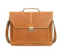 Genérico Business Bag Genuine Leather Briefcase，Compatible For 15 Inch Notebook PC Computer Cowhide Messenger Bags(Brown)