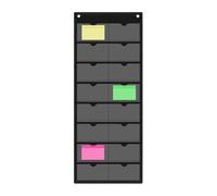 Genérico Business Card Wall Rack, Index Note Sleeve, Compact Size Storage for Educators, Multi Pocket Design, Classroom Office Library Tool, Apartment Dorm Home Garage Warehouse Organization