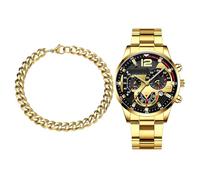 Genérico Business Watches for Men, Classic Timepiece with Calendar Display, Elegant Wristwatch with Stylish Bracelet, Perfect for Formal Events and Casual Everyday Wear