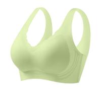 Genérico Busto en Pie Sujetadores de Alto Apoyo para Mujeres, Correa Ajustable, Cobertura Completa, Cómoda, Sin Armaduras, Inalámbrica Leggings Embarazo, menta verde., L