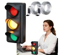 Genérico Busy Light For Office | Wireless Desk Lamp With USB,Se incluyen dos pares de cinta adhesiva de doble cara.Disturb Status Indicator | For Office Studio Video (A)