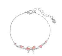 Genérico Butterfly braclet - Fashion Heart Charm Band, Stylish Chain Bracelets, Delicate Butterflys Design Look | Suitable for Women Work Event Celebration Daily Outfit Styling, 17cm/6.69 inches