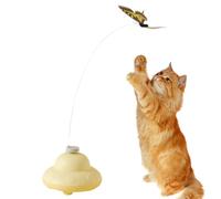 Genérico Butterfly Cat Toy, Electric Interactive Pet Toy, Engaging Exercise and Mental Stimulation Accessory for Indoor and Outdoor Play, Travel-Friendly Climbing and Scratching Fun, 7.5x7.5x5.5cm