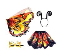 Genérico Butterfly Costume Dress, Fairy Costume Wings, Easy with Flexible Feature, Durable Festive Event Gear, Layered Tulle with Sturdy Build, Masquerade Accessory for Photography and Birthday