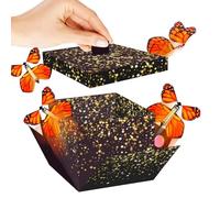 Generico Butterfly Flying Of Box - Money Holder Container,Butterfly Cards Fly Box | lightweight build, the butterfly flying oToys Money Flower Birthday New Year Graduation Spring Christmas Wedding