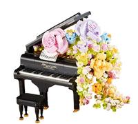 Genérico Butterfly Garden 3D Blocks with LED, Romantic 3D Book Flower Bouquet Butterfly Building Set, No-Wilt Botanicals Building Blocks for Home Office Desk Decor