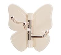 Genérico Butterfly Hooks | 3-Branch No Drill Rotating Adhesive Hanger Wall For Clothes Robes Towels Coats Hats Bags Keys Home Bathroom Bedroom Kitchen