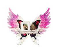 Genérico Butterfly Shelves for Wall, Butterfly-Shaped Floating Corner Shelf, Boho Wall Mounted Display Rack, Decorative Storage 13.2x3.94x12.79inch for Toys, Plants & Home Decor