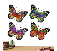 Genérico Butterfly Wall Decor | Hand Painted Fade-Resistant - Metal Wall Art - For Garden Yard Patio Fence Balcony Home Bedroom Porch Spring Backyard Lawn Courtyard Door