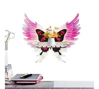 Genérico Butterfly Wing Corner Shelf, Butterfly Shaped Angel Wing, 13.2x3.94in Divider Display Stand, Floating Storage Rack, Boho Home Wall Decor for Living Room and Bedroom Decoration