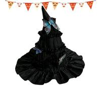Genérico Butterfly Witch Hat For Women - Wide Brim Halloween Costume Decor | Lightweight & Versatile Costume Decor - Crafted For Comfortable, All-day Wear During Masquerade Parties, Cosplay Events