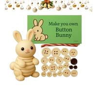 Genérico Button Hochlandrind Bastelset | Lustige Tierische Weihnachtsdekoration Knöpfe,Festliche Partyzubehör Deko Für Auto Wohnzimmer Fenster Schreibtisch Schlafzimmer