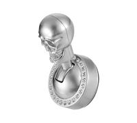 Generico Button Start Car Shift Knob, Gothic Metal Skull Universal Lever, Aluminum Alloy with Push Start Button Cover, Car Interior Decoration Accessory, Compatible with Trucks SUVs RVs Boats