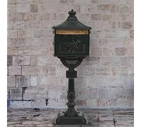 Genérico Buzón de Pedestal de Aluminio Estilo Vintage Inoxidable Verde,Casa y jardín,Decoración,Buzones de correo-43893