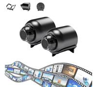 Genérico Byandbyair Mini Camera, Wholetotal Camera, Mini 4g Wireless WiFi Cameras 1080p HD, Small SecurityCameras Wireless Hidden, Suitable for Home, Office, Desktop (2PCS)