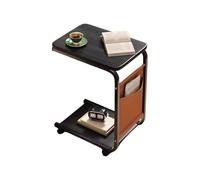 Genérico C Shaped End Table, Small Side Table, Movable Couch Companion, Compact Space Saver, Ideal for Home, Living Room, Bedroom, Apartment, and Workplace, 15.75x11.02x24.8 Inches