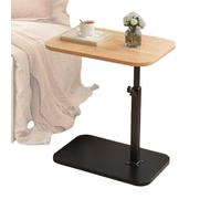 Genérico C Table, 360 Degree Rotating End Table For Small Spaces, Multifunctional Couch Desk, Bedside Laptop Desk For Living Room, Bedroom, Study Corner Or Compact Rooms, 15.75x11.81 In