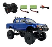 Genérico C64-1 Camioneta RC a Escala 1/16, Oruga Todoterreno 4WD con Control proporcional Completo, 2 baterías, Control Remoto de 2,4 GHz, Coche RC para Adultos,Azul