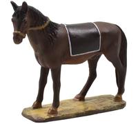 Generico Caballo con Base de Resina Pintada para estatuas de 10 cm Serie económica Landi