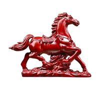 Genérico Caballo De Año Nuevo Chino 2026 - Decoraciones De Año Nuevo Chino, Estatuilla De Caballo, Decoración De Éxito De Riqueza del del 2026, De Escritorio De Madera De Animal para E