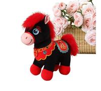 Generico Caballo de peluche,Muñeca blanda de tema chino con significado de la suerte - Animal de peluche para niñas y niños, para adultos, niños, niñas, año nuevo chino, Pascua, regalos para