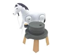 Genérico Caballo Juguete Animales De Tiro Figuras con Molino Eléctrico