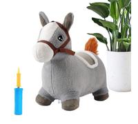 Genérico Caballo Saltarín - Animal de Peluche Hinchable para Saltar - Muñeco de Peluche para Entrenamiento de Equilibrio para Niños de 2 a 5 Años para Parque Infantil, Jardín, Sala de Juegos y
