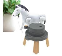 Genérico Caballos Juguete Animales De Tiro Figuras con Molino Eléctrico