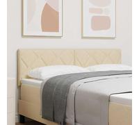 Genérico Cabecero con Luces de Tiras LED con cabecera Crema 160 cm Tela,Mobiliario,Camas y Accesorios,Cabeceros y pies de Cama,Crema,10 KG,3338231