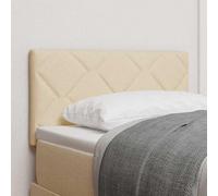 Genérico Cabecero con Luces de Tiras LED con cabecera Crema 80 cm Tela,Mobiliario,Camas y Accesorios,Cabeceros y pies de Cama,Crema,5.28 KG,3338179