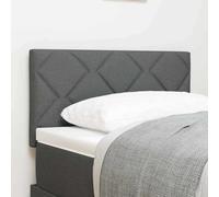 Genérico Cabecero con Luces de Tiras LED con cabecera Gris 80 cm Tela,Mobiliario,Camas y Accesorios,Cabeceros y pies de Cama,Gris,5.28 KG,3338175