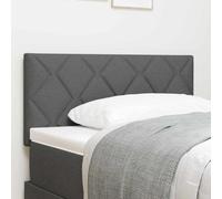 Genérico Cabecero con Luces de Tiras LED con cabecera Gris 90 cm Tela,Mobiliario,Camas y Accesorios,Cabeceros y pies de Cama,Gris,5.78 KG,3338188
