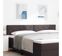 Genérico Cabecero con Luces de Tiras LED con cabecera Marrón 200 cm Tela,Mobiliario,Camas y Accesorios,Cabeceros y pies de cama-3338255