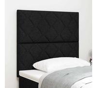 Genérico Cabecero con Luces de Tiras LED con cabecera Negro 100 cm Tela,Camas y Accesorios,Cabeceros y pies de cama-3338503