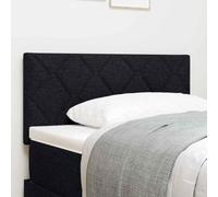 Genérico Cabecero con Luces de Tiras LED con cabecera Negro 90 cm Tela,Camas y Accesorios,Cabeceros y pies de cama-3338189