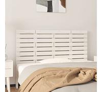 Genérico Cabecero de Cama de Pared Madera Maciza Pino Blanco 126x3x63 cm,Mobiliario,Camas y Accesorios,Cabeceros y pies de cama-824729
