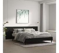 Genérico Cabecero de Cama Pared Madera contrachapada Negro 240x1,5x80cm,Mobiliario,Camas y Accesorios,Cabeceros y pies de cama-811053