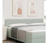 Genérico Cabecero LED Argyle con cabecera Gris Claro 100 cm Terciopelo,Mobiliario,Camas y Accesorios,Cabeceros y pies de Cama,Gris Claro,13.1 KG,3338077