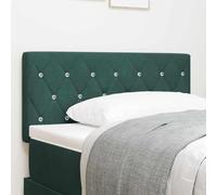 Genérico Cabecero LED Argyle con cabecera Verde Oscuro 100 cm Terciopelo,Mobiliario,Camas y Accesorios,Cabeceros y pies de Cama,Verde,6.78 KG,3338056