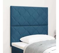 Genérico Cabecero LED con cabecera Azul Oscuro 90 cm Cuero sintético,Mobiliario,Camas y Accesorios,Cabeceros y pies de cama-3338499