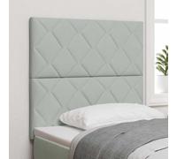 Genérico Cabecero LED con cabecera Gris Claro 100 cm Cuero sintético,Mobiliario,Camas y Accesorios,Cabeceros y pies de cama-3338508