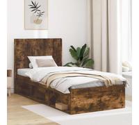 Genérico Cabecero Roble Ahumado Madera de ingeniería,Mobiliario Accesorios,Cabeceros de Cama,105 x 7 x 100 cm-889620