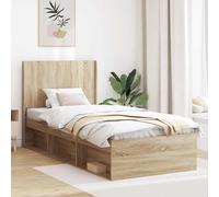 Genérico Cabecero Roble Sonoma Madera de ingeniería,Mobiliario Accesorios,Cabeceros de Cama,105 x 7 x 100 cm-889617