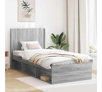 Genérico Cabecero Sonoma Gris Madera de ingeniería,Mobiliario Accesorios,Cabeceros de Cama,105 x 7 x 100 cm-889621