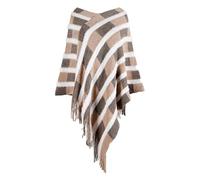 Genérico Cabello Marrón Cálido con flecos a cuadros para mujer, color otoño-invierno Perla Cultura Hombre, caqui, Talla única